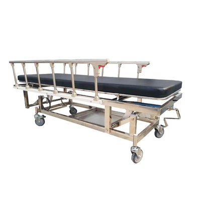 Produit médical Structure du patient Roue de chariot avec couverture extérieure de frein Lit de transfert de fauteuil roulant