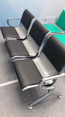 Chaises de salle d'attente en PU métallique pour les salles d'attente confortables