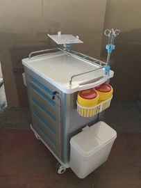 Chariot médical de chariot à acier inoxydable, la livraison de drogue de chariot à secours d'Icu d'hôpital