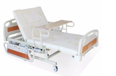 Lit électrique tournant réglable de soins d'hôpital de dos médical de lit pour la maison dans le blanc