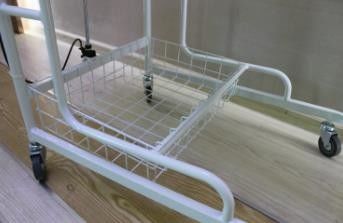 Meubles commerciaux de bébé en métal de chariot de lit de huche nouveau-née d'hôpital pour la clinique
