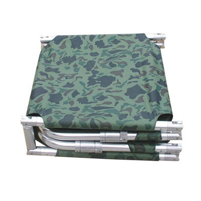 Brancard pliant de délivrance de l'alliage d'aluminium 160Kgs Armygreen avec des roulettes