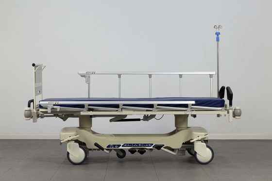 Chariot hydraulique réglable à civière de secours de taille luxueuse