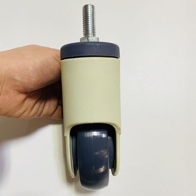 Roulettes médicales de plat de tige filetées par roulette médicale de roue de meubles de 3 pouces