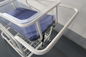 Lit infantile d'angle de bébé d'hôpital transparent réglable mobile de bassin