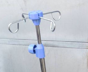 Support patient d'infusion d'acier inoxydable d'accessoires du lit d'hôpital de 210cm IV Polonais