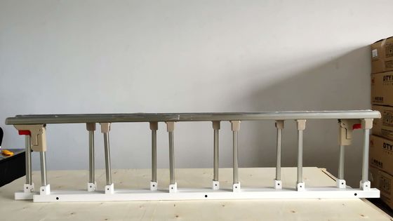 Six gardes Rails Collapsible de lit d'hôpital de rail latéral d'alliage d'aluminium de Polonais