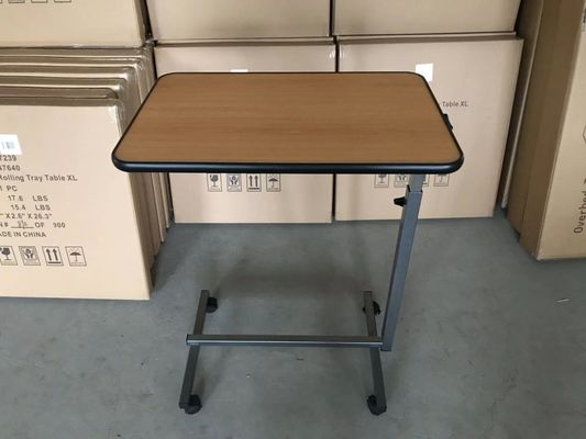 Tableau extérieur rabattable de Tray Table Over Bed Food de lit d'hôpital de 700mm 1010mm
