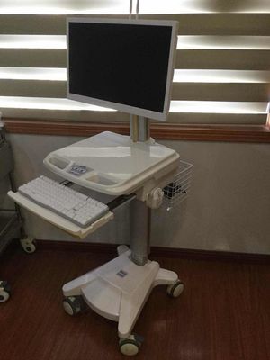 Roulette silencieuse intégrée de profil réglable d'ABS de chariot à poste de travail d'ordinateur