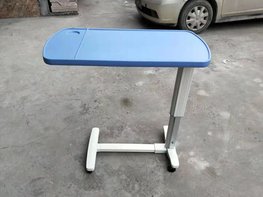 Tableau de Tray Table Adjustable Over Bed de lit d'hôpital d'amortisseur sur des roues