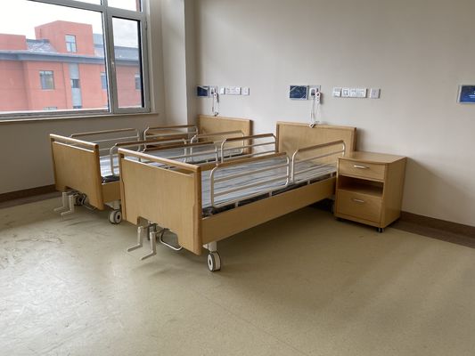 Lit électrique en bois de soins de lit de soins à domicile de 3 fonctions de la tête de lit 700mm