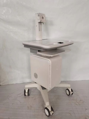 Chariot stable simple à ordinateur d'hôpital de laboratoire de mobile médical de poste de travail