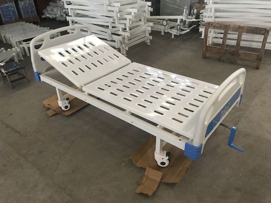 Lit d'hôpital 250kgs détraqué simple manuel arrière réglable d'Assurance-maladie 480mm