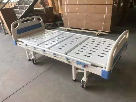 Lit d'hôpital manuel détraqué de lit de soins aux patients d'hospitalier en métal 3 multifonctionnels