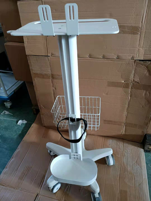 Surveillance médicale mobile de chariot avec le matériel en aluminium blanc dans l'hôpital