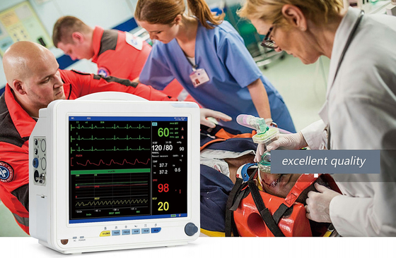 Dispositif médical portatif d'ECG pour la maison tout en un matériel blanc cassé d'ABS de détecteur