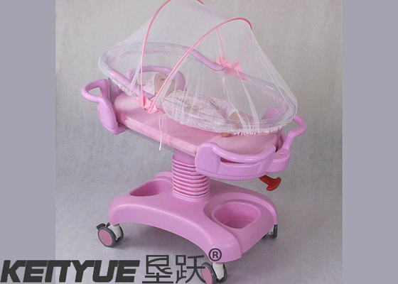 Huche en plastique rose de bébé d'hôpital pour le nettoyage et la mise à jour faciles