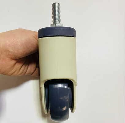 Roulettes médicales d'hôpital universel de roue de 4 pouces avec le frein crème