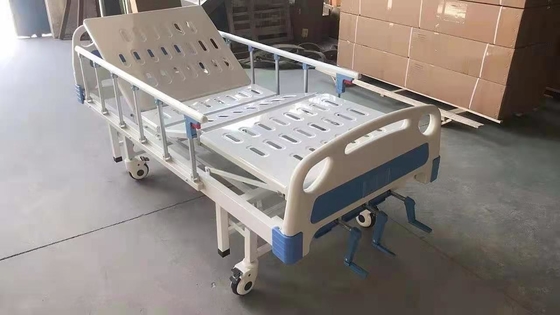 5 mobile manuel de lit d'hôpital de clinique de manivelle des roulettes trois de pouce