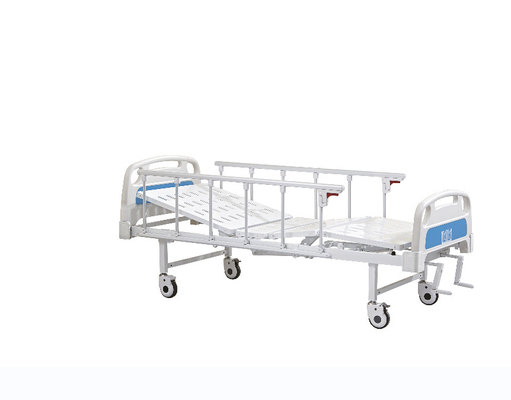 L'hôpital manuel de double balancier en métal enfoncent blanc et bleu
