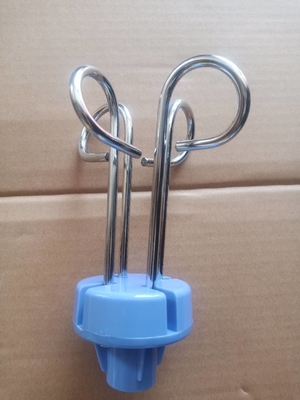 Infusion bleue Rod Hook For Hospital d'acier inoxydable