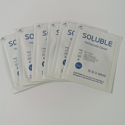 Matériel blanc de cellulose carboxyméthylique de gaze hémostatique médicale