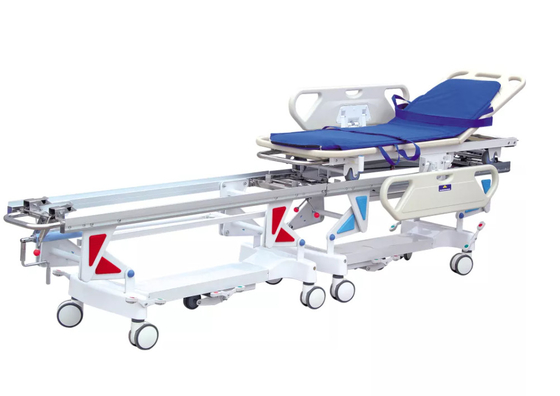 Réglable hydraulique de chariot à civière de secours d'ABS d'hôpital pour le transfert patient