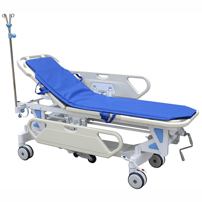 Chariot hydraulique luxueux à civière de secours pour l'hôpital avec des roues