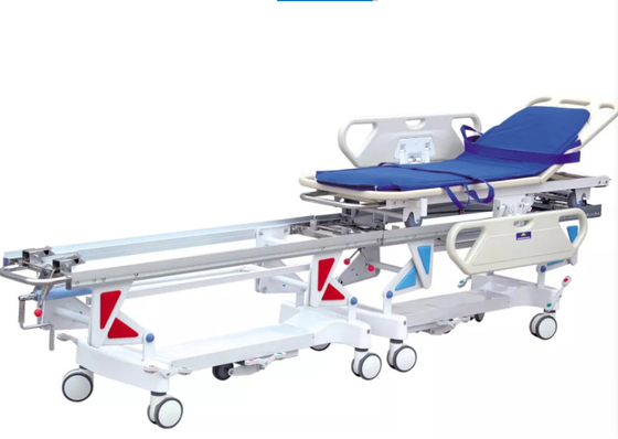 Réglable hydraulique de chariot à civière de secours d'ABS d'hôpital pour le transfert patient