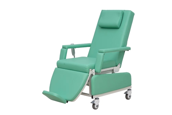 Modèle électrique de chaise confortable de luxe de hémodialyse avec des roulettes de 4 pouces