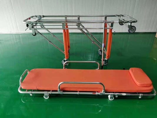 Civière adulte portative matérielle de brancard pliant de secours d'hôpital d'alliage d'aluminium