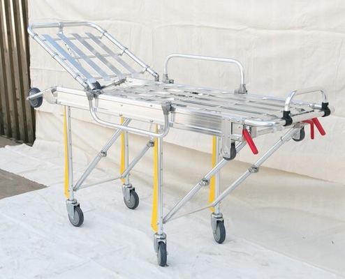 Civière adulte portative matérielle de brancard pliant de secours d'hôpital d'alliage d'aluminium