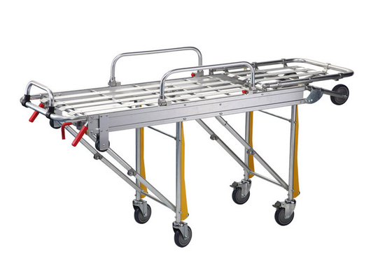 Civière adulte portative matérielle de brancard pliant de secours d'hôpital d'alliage d'aluminium