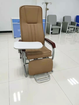 Brun bleu de la chaise IV arrière réglable avec le cadre d'acier inoxydable