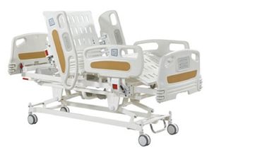 Lit électrique de soins d'acier inoxydable construit au panneau de commande, lit patient électrique