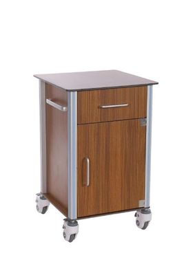 Casier mobile de chevet d'hôpital de panneau de fibres agglomérées en bois