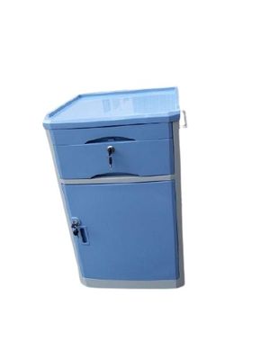 Cabinet de côté de lit d'hôpital du casier 130mm d'ABS avec le support de thermos