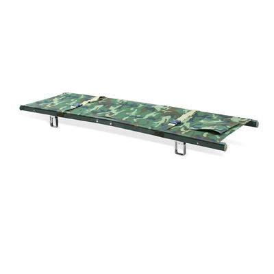 Civière portative de pli de cadre militaire d'alliage d'aluminium double