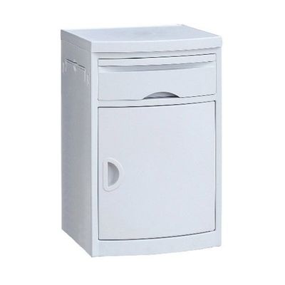 Blanc réglable médical de Cabinet de table de chevet de table de chevet d'ABS