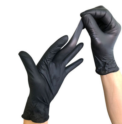 Les gants médicaux de nitriles non stériles noircissent les gants jetables de nitriles