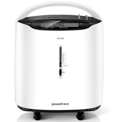Le concentrateur médical de l'oxygène de la marque 5L de Yuwell coulent machine de générateur de l'oxygène de 93%