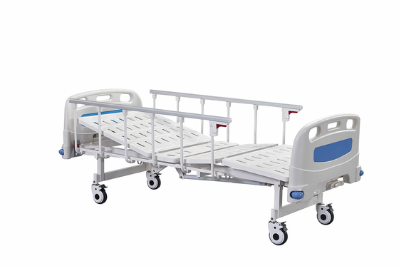 L'hôpital manuel de double balancier en métal enfoncent blanc et bleu